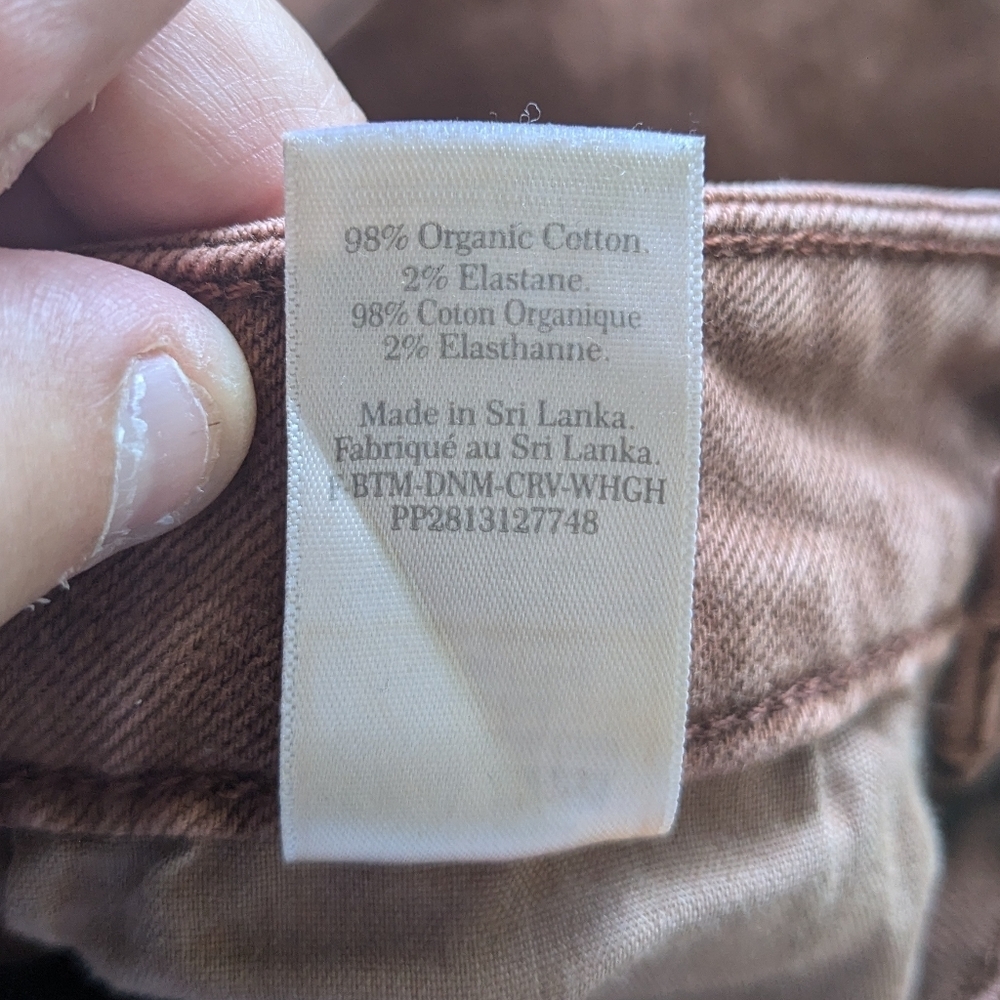 EVERLANE Way-High Curvy Jean - Brown Size 24 Reg Brown High Rise - Picture 11 of 14